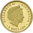 Australia, 5 Dolarów Wąż 2009 r.