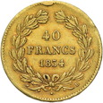 Francja, 40 Franków 1834 r. 