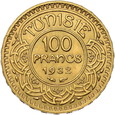 Tunezja, 100 franków 1932 r. 