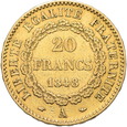 Francja, 20 Franków 1848 r. 