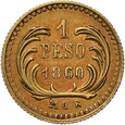 Gwatemala, 1 Peso 1860 r.