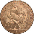 Francja, 20 franków 1899 r. 
