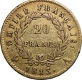Francja, 20 franków 1813 r. A