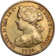 Hiszpania, 100 reales 1864 r.