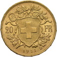 Szwajcaria, 20 Franków 1911 r.