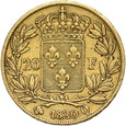 Francja, 20 Franków 1820 r. Q