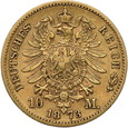Niemcy, Saksonia 10 marek 1873 r. 