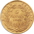 Francja, 5 franków 1865 r. BB