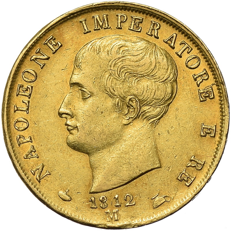 Włochy, 40 Lire 1812 r. 