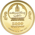 Mongolia, 5000 Tugrik 2008 r. 