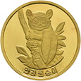 Korea Północna, Medal 60000 Won Lemur 2009 r.  Rzadka