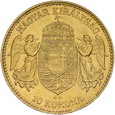 Węgry, 10 Koron 1910 r. 