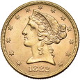 USA, 5 Dolarów 1882 r. 