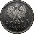 5 złotych Sztandar 1930 - Stempel Głęboki