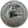 Cabo Verde 250 eskudo Ryba 1976 Ag900 16,4g