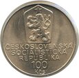 Czechosłowacja 100 koron Karel Capek 1990 Ag.500 13g