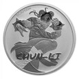 Tuvalu 1$  Street Fighter Chun Li 2022 1 Oz Ag.999