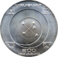 Urugwaj 200 peso Millenium 1999 Ag.900 25g