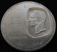 Wenezuela 10 boliwarów Bolivar 1973 Ag.900 30g