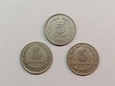 Argentyna  5 centavos  3 sztuki
