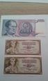 Jugosławia  3 banknoty