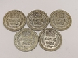 Tunezja  5 x 5  franków 