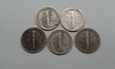 USA 5 X  10 centów