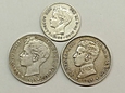 Hiszpania 3 srebne monety