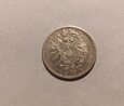 1 moneta - Niemcy - 1 marka - rok 1881 H