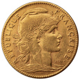 Francja 10 franków 1914 kogut