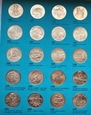 Kompletny zestaw monet 2 zł z lat 1995-2003 w kaserze