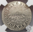 Polska, Zygmunt III Waza, grosz litewski, 1611, Wilno, NGC AU 58