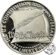 USA, dolar, 1987, Konstytucja