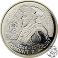 III RP, 10 złotych, 1996, Zygmunt II August popiersie