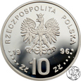 III RP, 10 złotych, 1996, Zygmunt II August popiersie