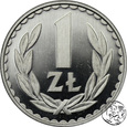 PRL, 1 złoty, 1987 - Lustrzanka