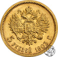 Rosja, 5 Rubli, 1903 AP