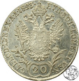 Austria, 20 krajcarów, 1823 A