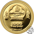 NMS, Mongolia, 1000 Tugrik, 2007, Czyngis-Chan