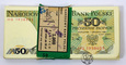 Polska, paczka bankowa, 100 x 50 złotych, 1988 HG