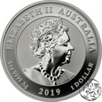 Australia, 1 dolar, 2019, Lądowanie na Księżycu, uncja srebra