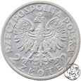 II RP, 2 złote, 1933,  głowa kobiety