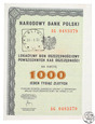 Polska, NBP, 1000 zł, lokacyjny bon oszczędnościowy, 1985