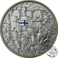 Finlandia, 10 euro, 2008, 90 rocznica - Flaga Finlandii