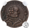 Kurlandia, Karol Krystian Saski, Szeląg 1762, NGC AU 53