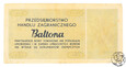 Polska, bon towarowy Baltona, 2 centy, 1973 A