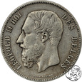 Belgia, 5 franków, 1870