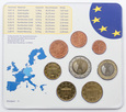 Niemcy, 5 x zestaw monet obiegowych euro, 2004, mennice - A/D/F/G/J