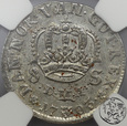 Skandynawia, Dania, 8 skillingów, 1703, Fryderyk IV, NGC MS 63