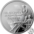 III RP, 10 złotych, 2021, 100. rocznica III Powstania Śląskiego 